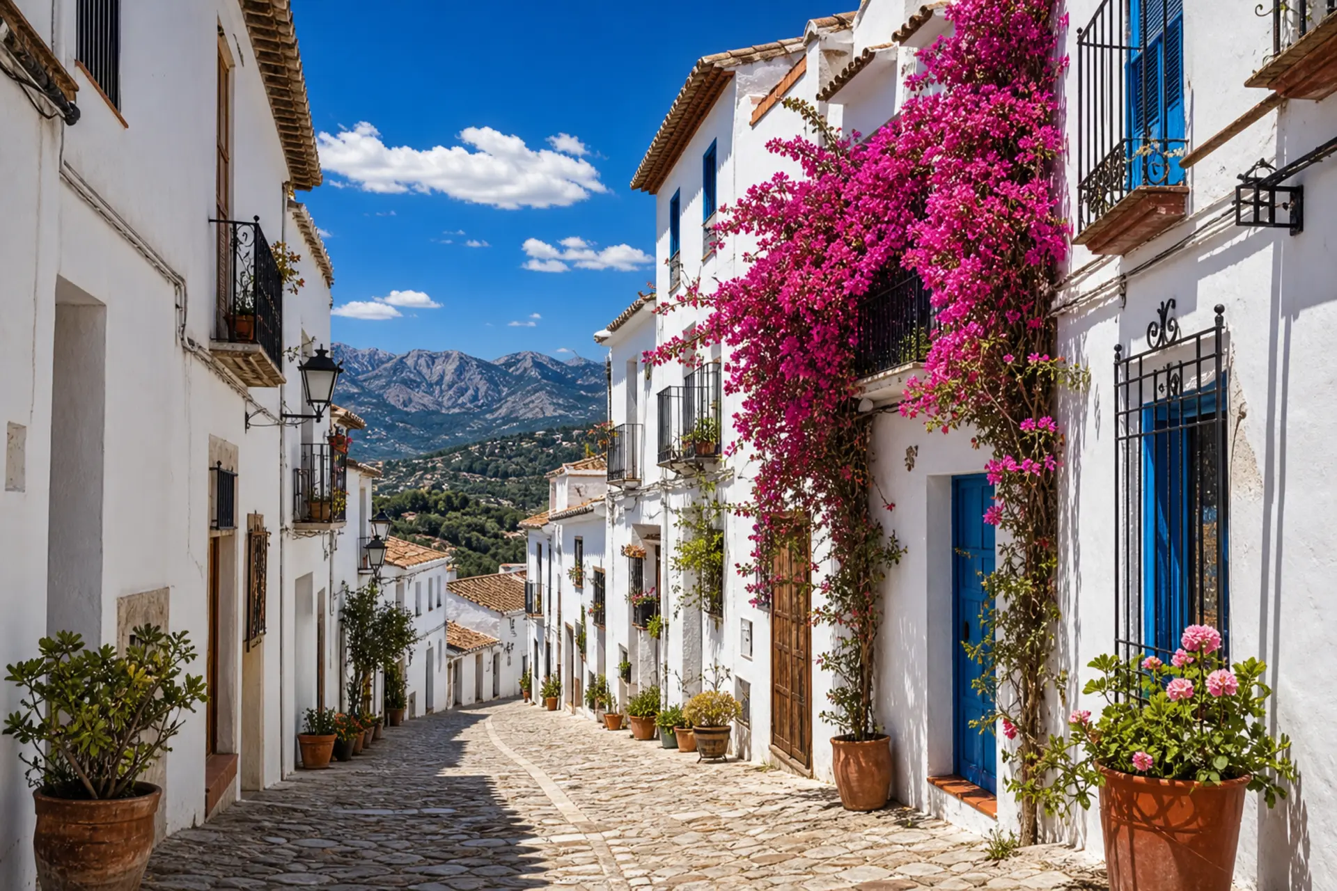 Pueblos blancos - bílé horské vesnice