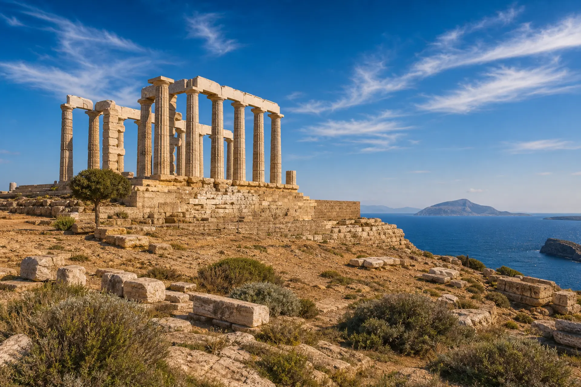 Cape Sounion a Poseidonův chrám