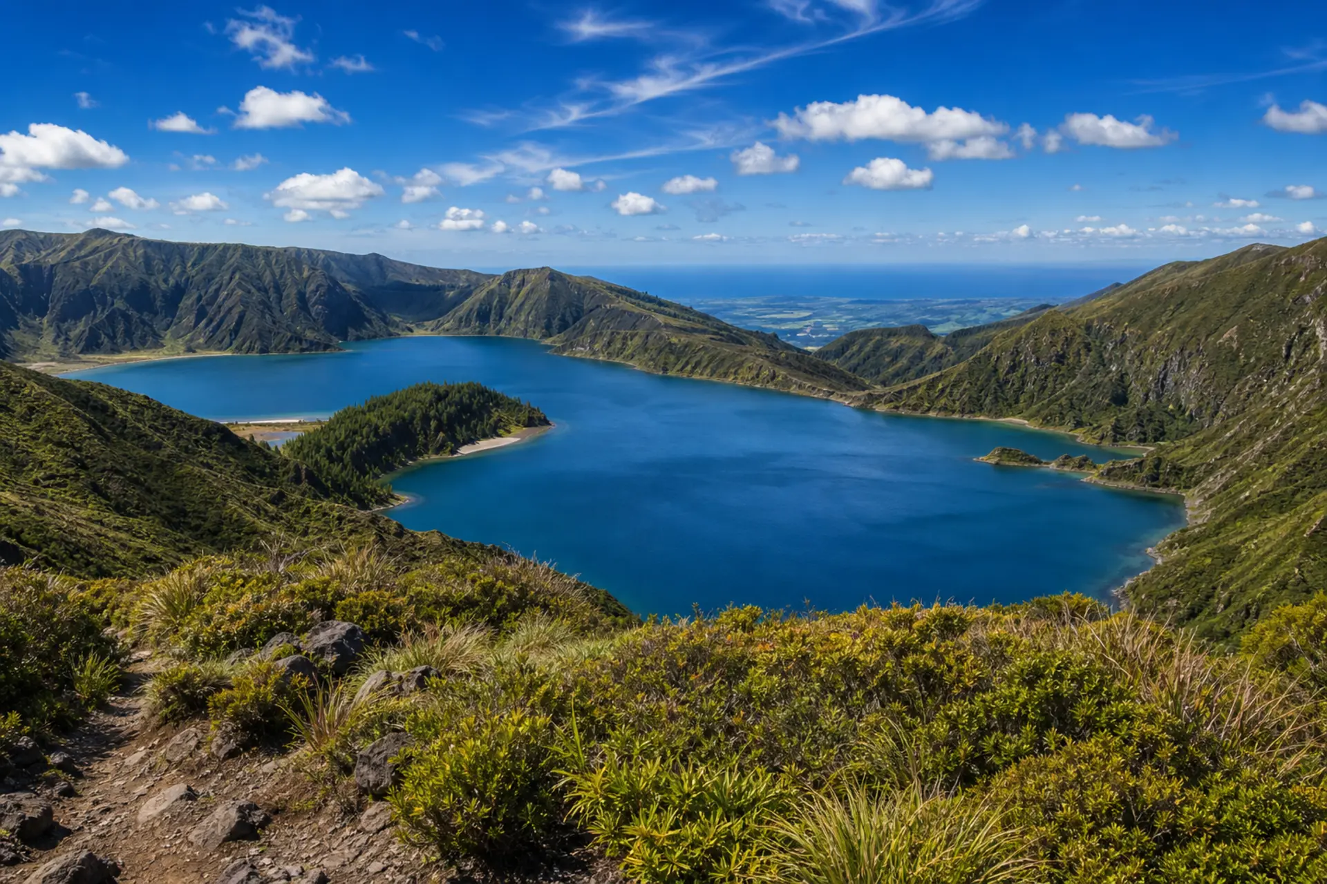 Lagoa do Fogo - sopečné jezero