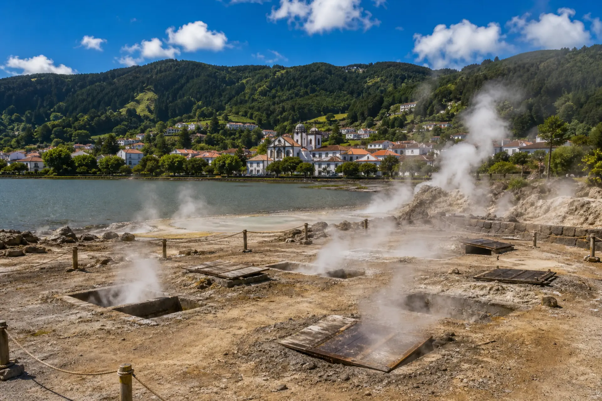 Furnas a geotermální vaření