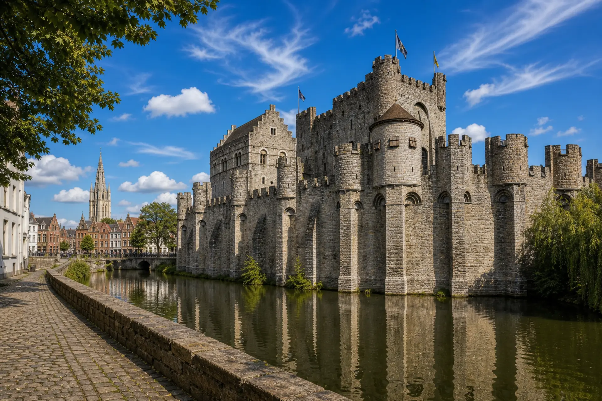 Gent - katedrála sv. Bavona a Gravensteen