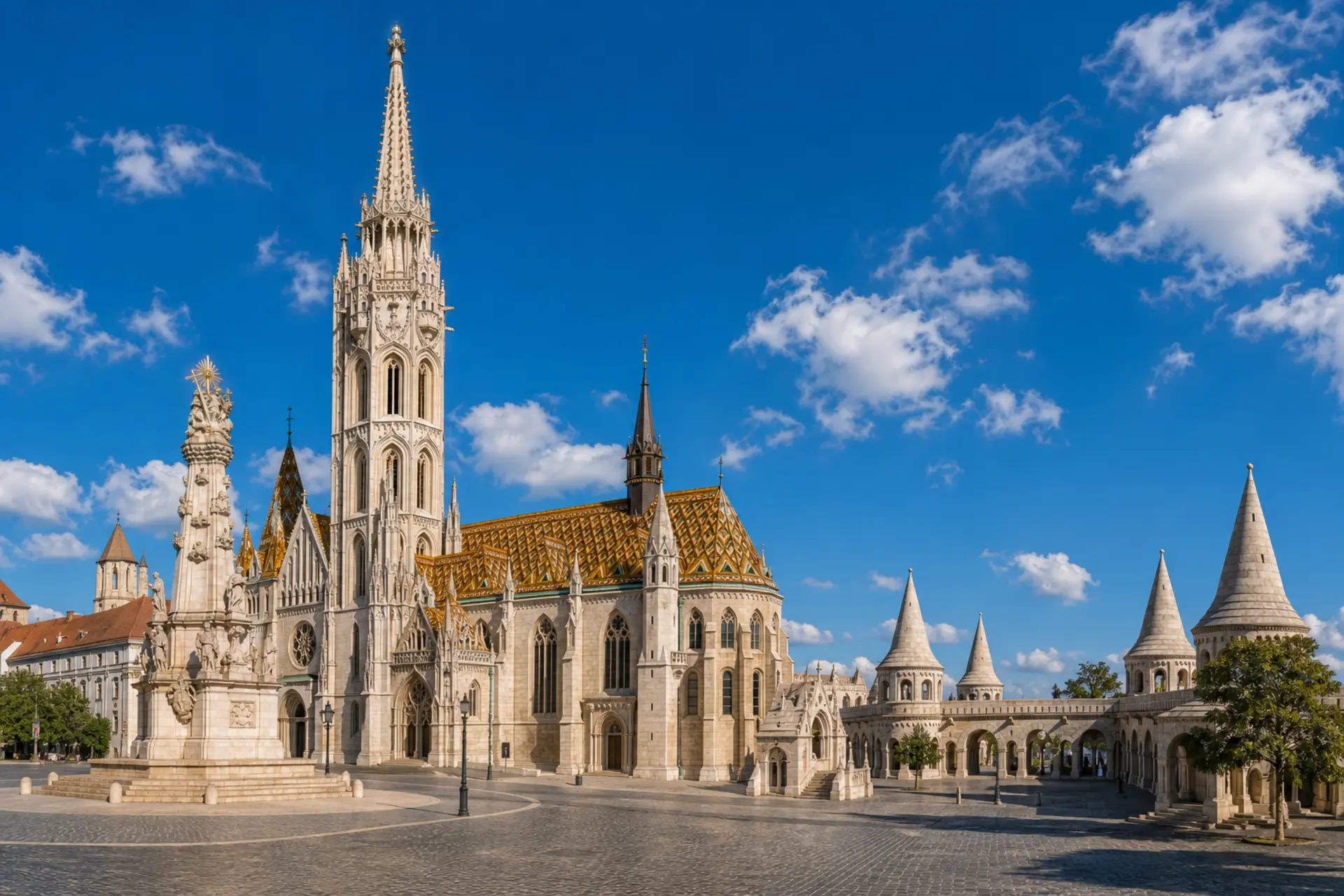 Buda + Královský palác + Mátyášův chrám