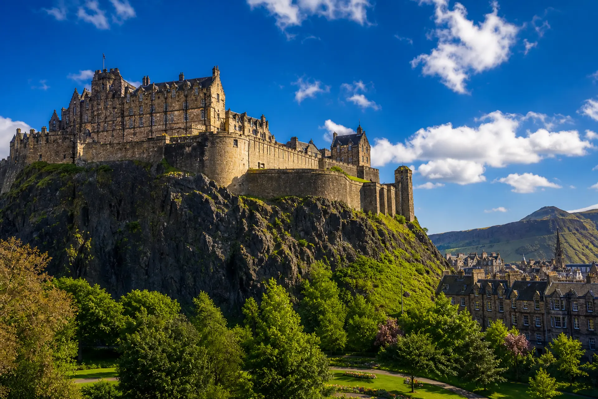 Edinburgh Castle a Old Town
