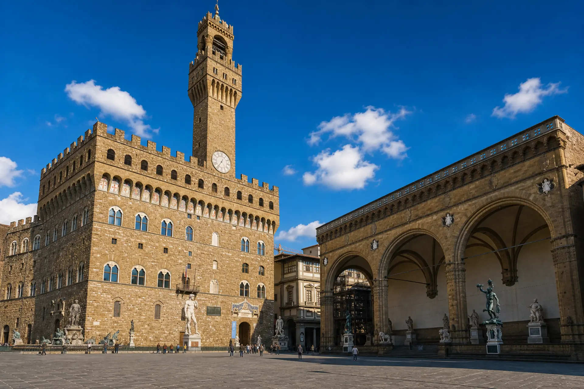 Piazza della Signoria a Palazzo Vecchio