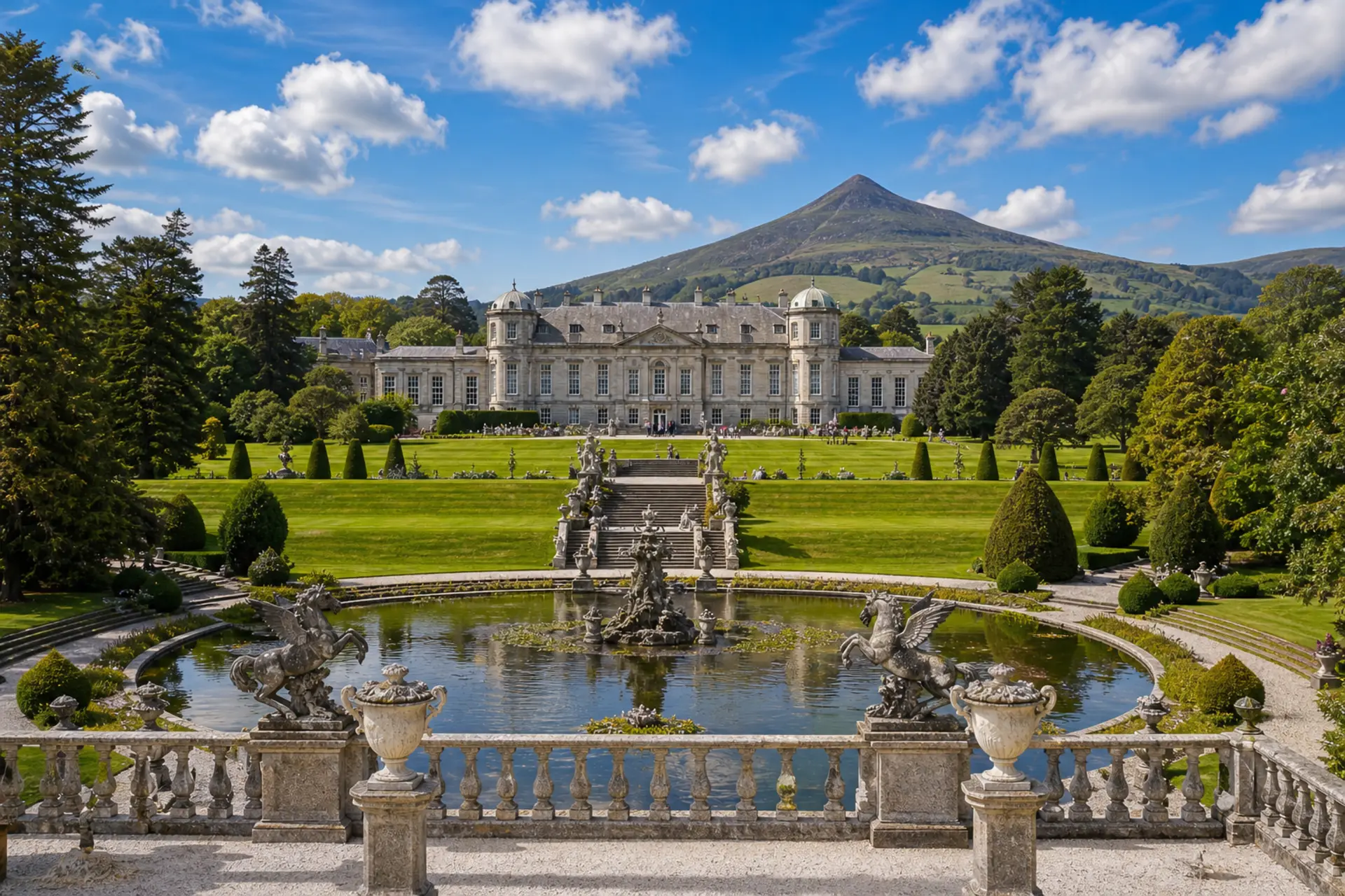 Powerscourt Estate a vodopád