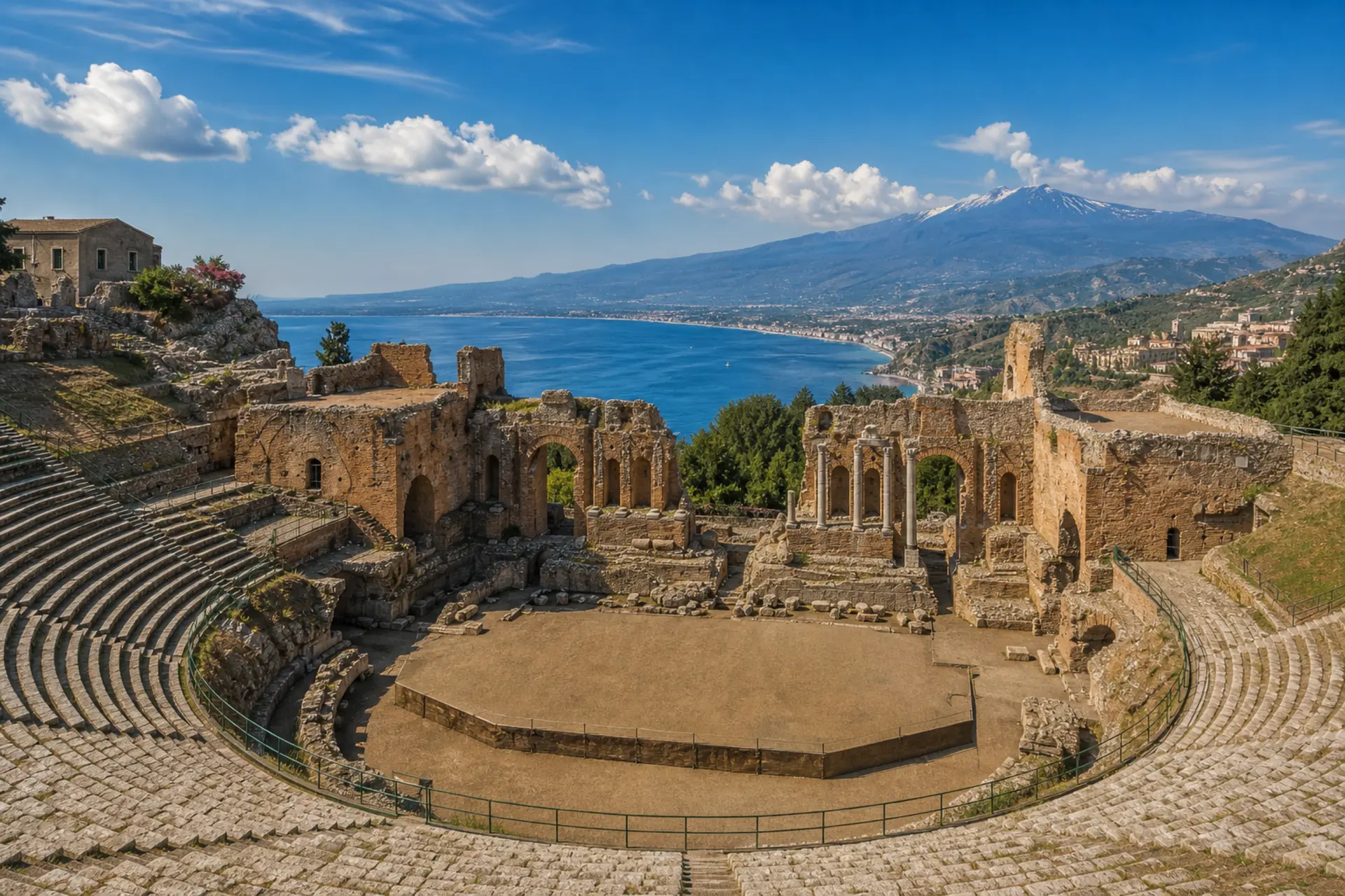Taormina a antické divadlo