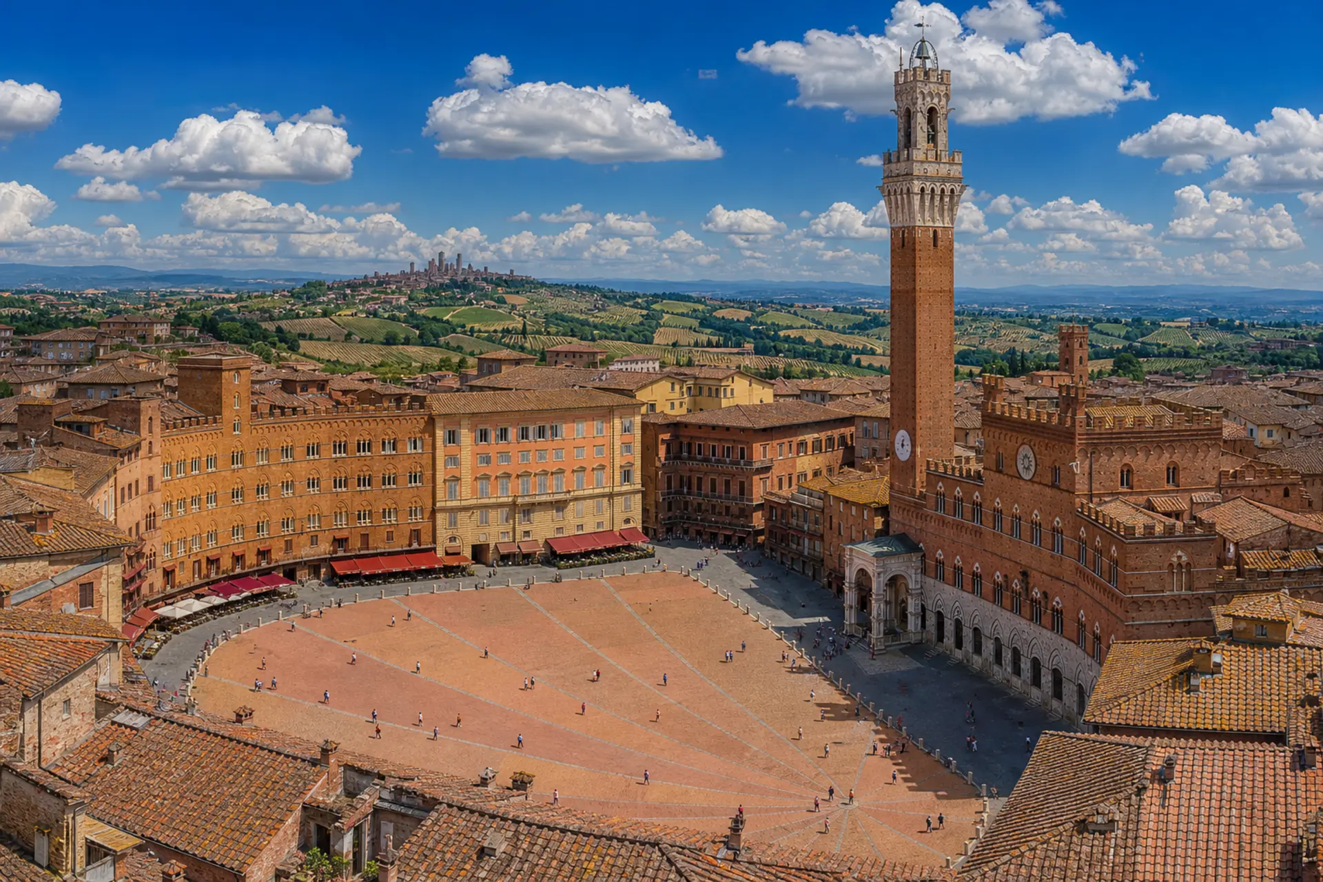 Toskánsko (Siena, San Gimignano)