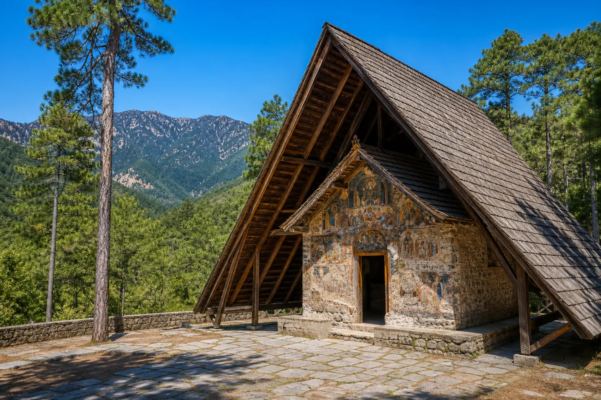 Hory Troodos a byzantské kostely