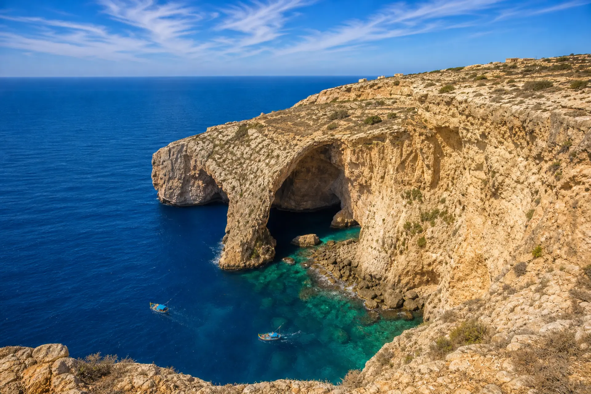 Modré okno a Wied iz-Zurrieq
