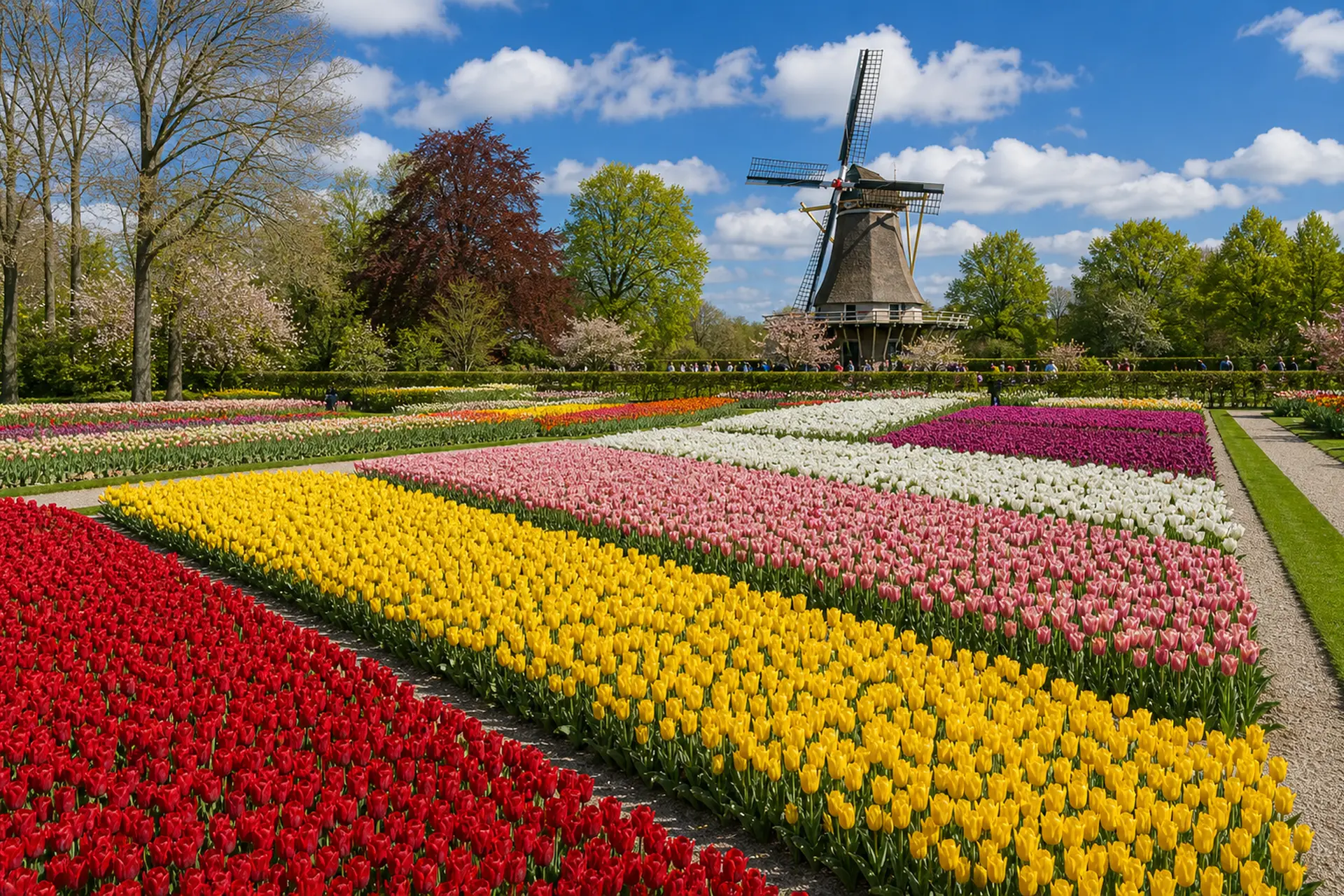 Keukenhof a tulipánová pole