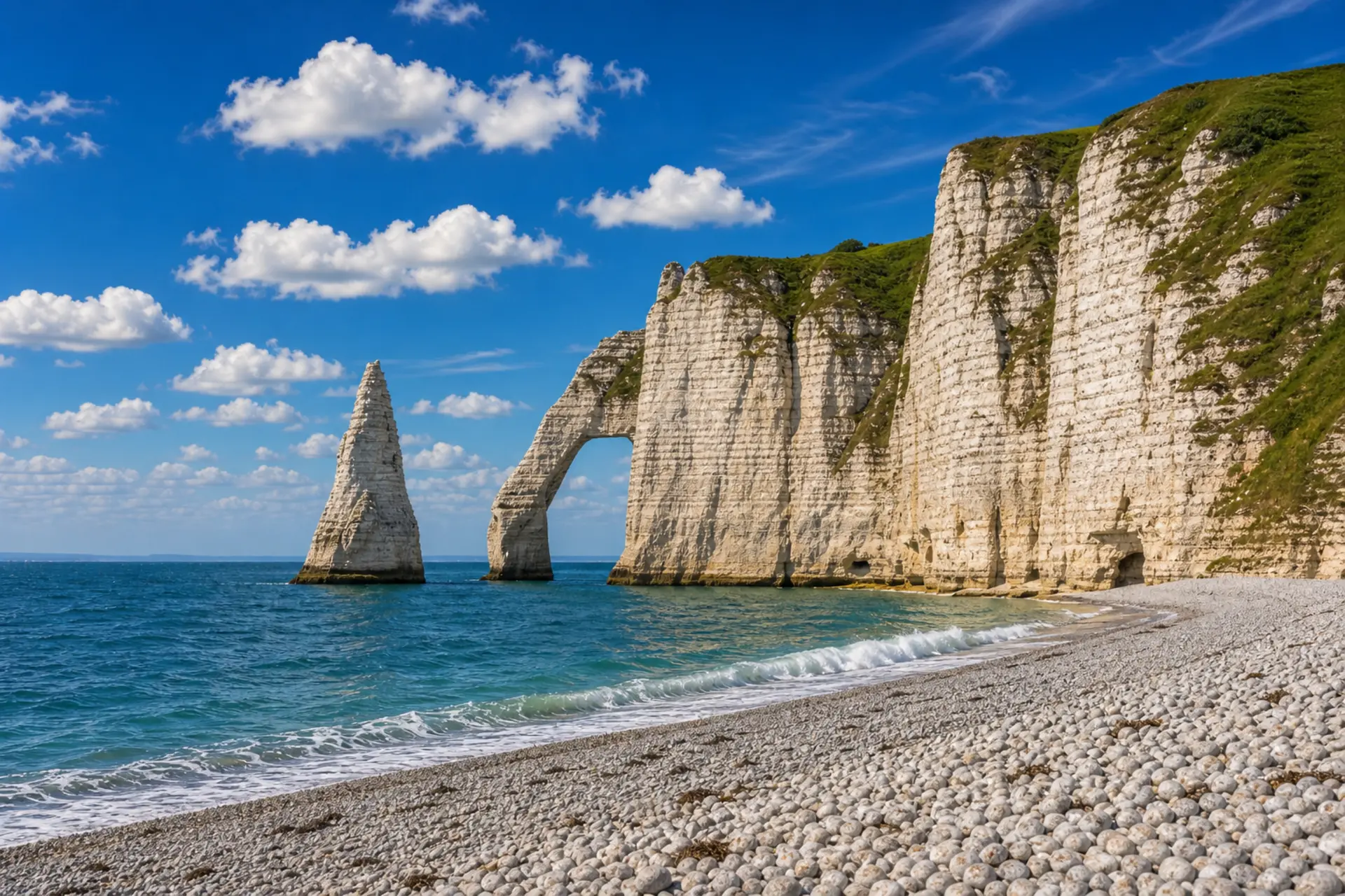 Étretat - alabastrové útesy