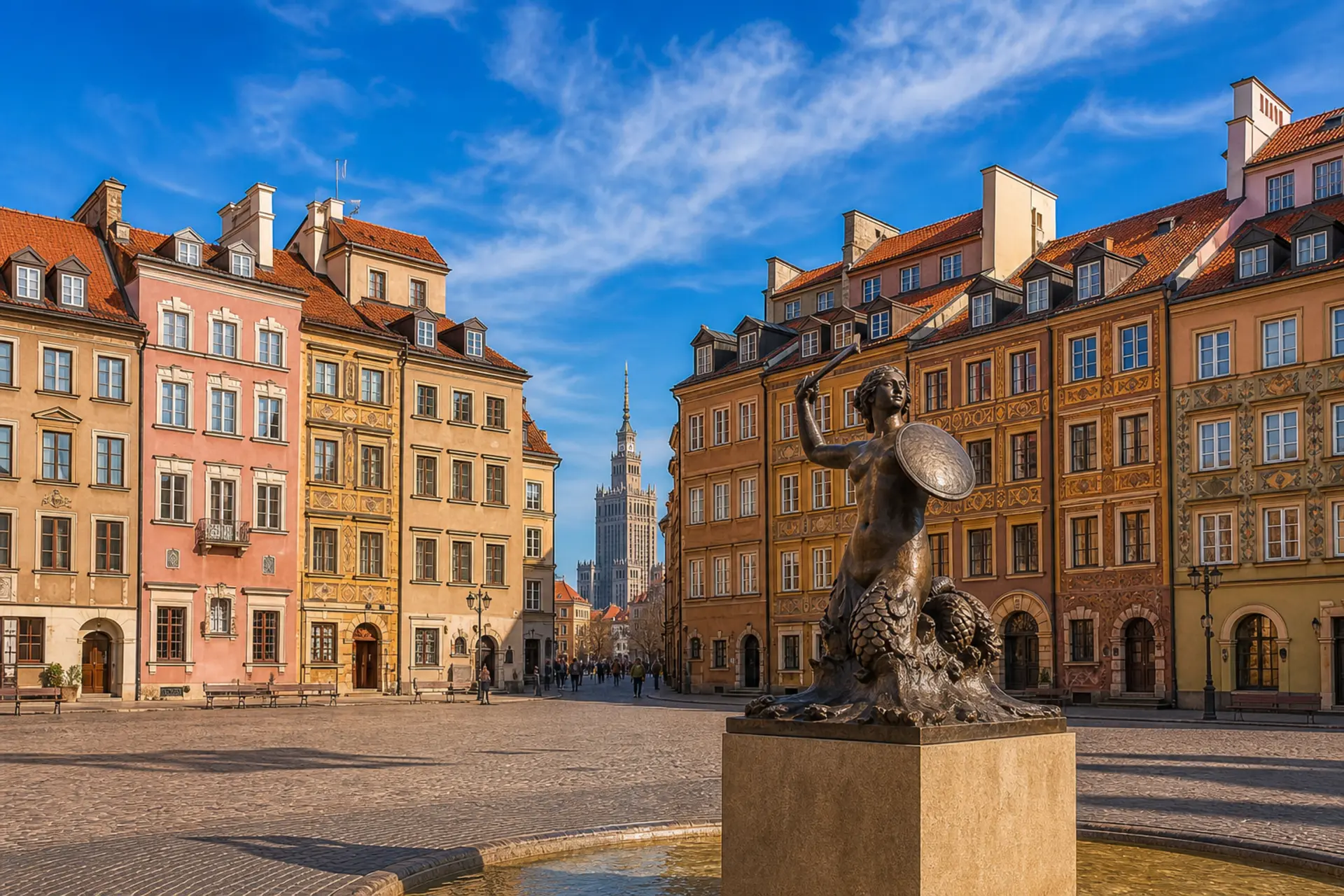 Varšava - Staré Město a Pałac Kultury