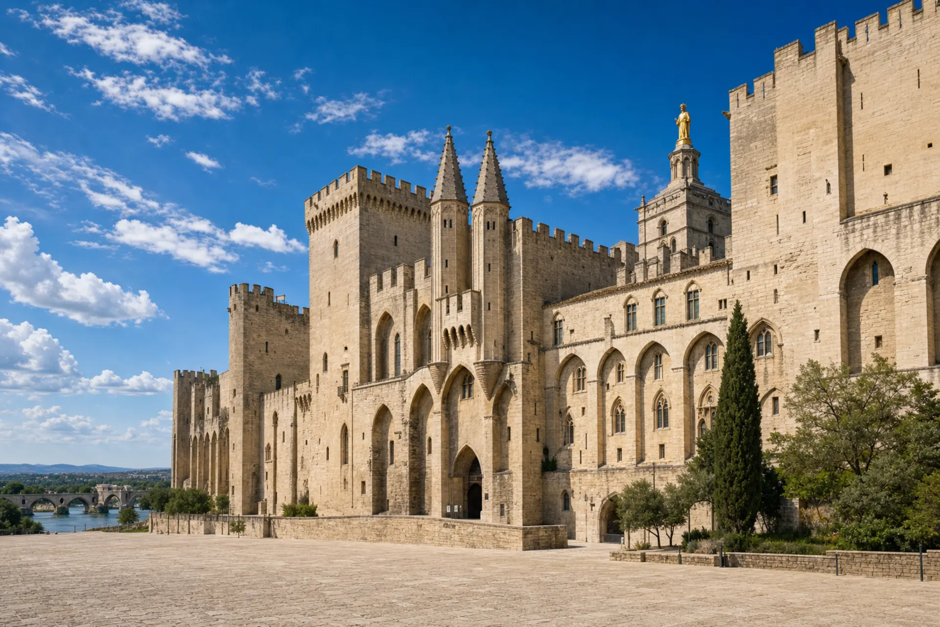 Avignon a papežský palác
