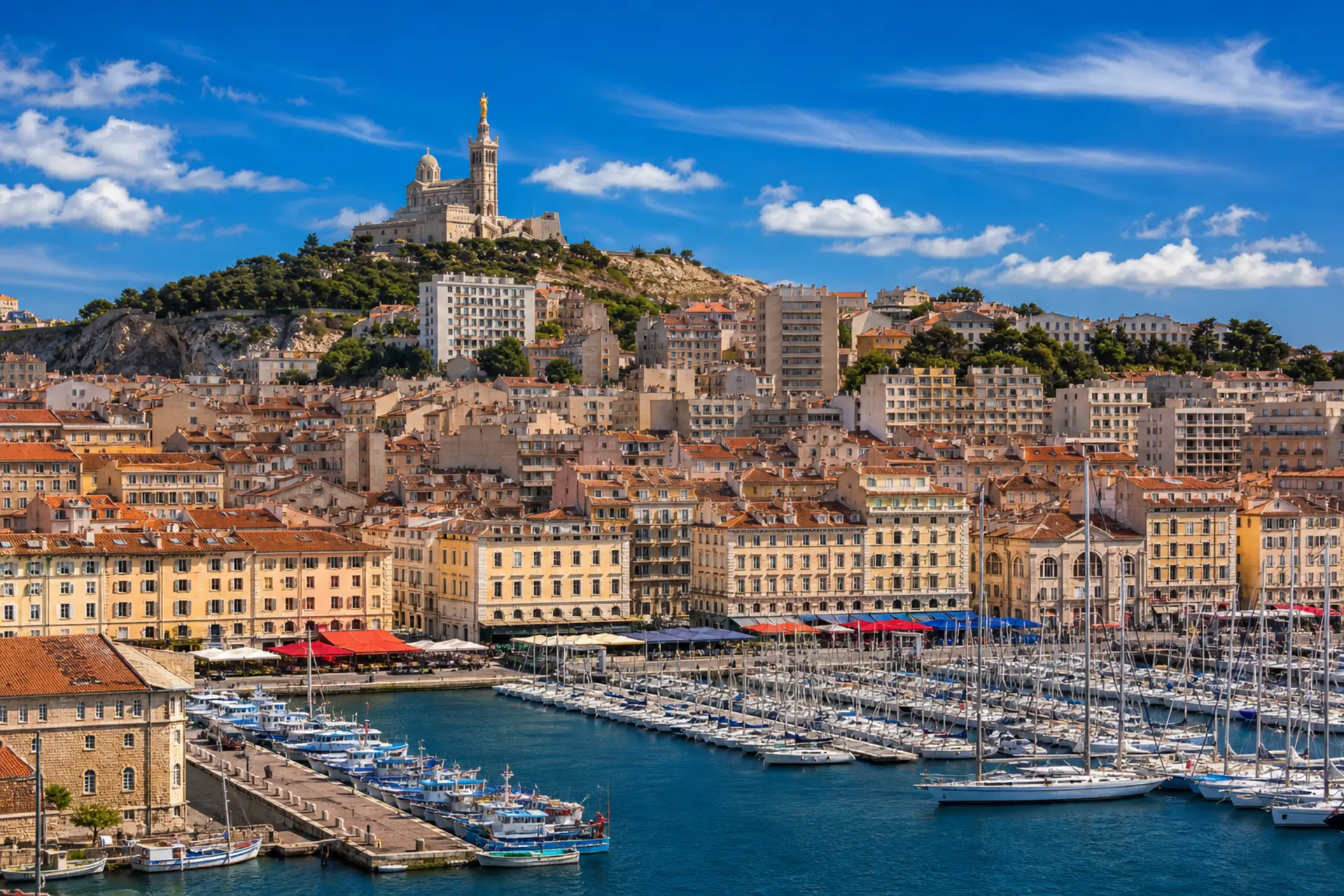 Marseille - Vieux-Port a Notre-Dame de la Garde