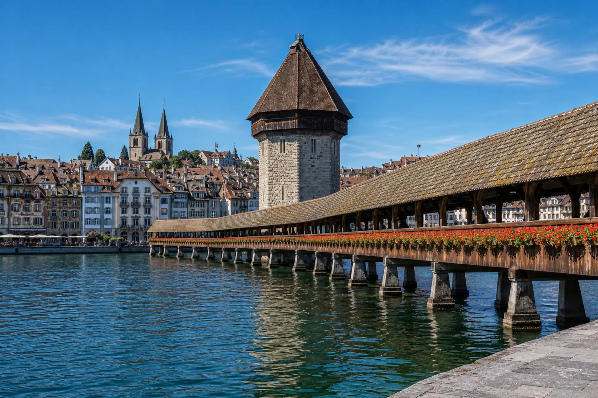 Luzern a Kapellbrücke