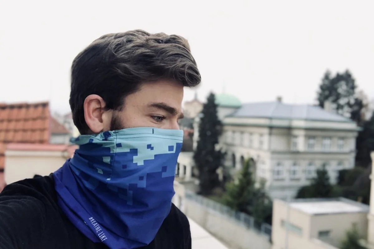 Antivirový nákrčník na podporu CF Hero: modrý - foto 09