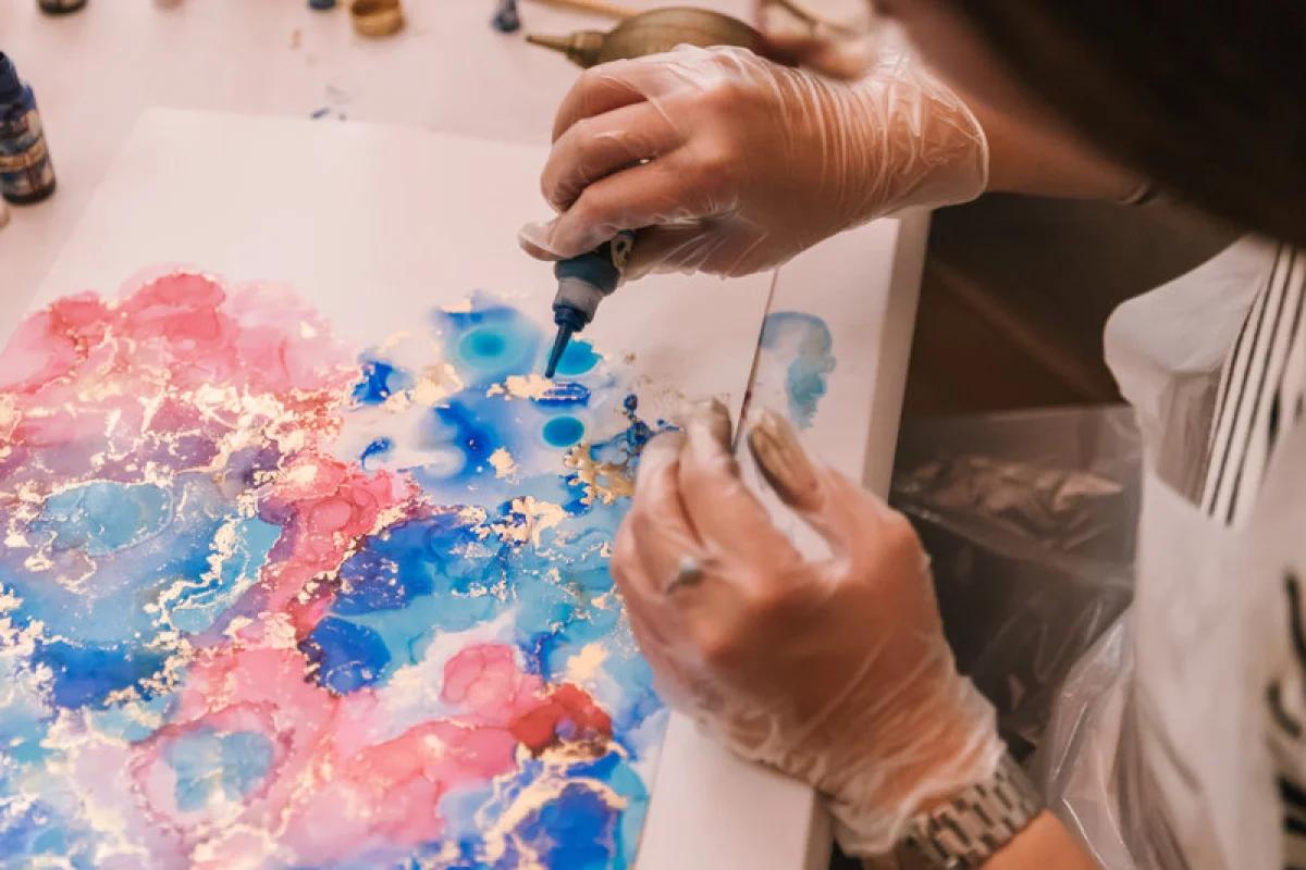 ArtMoment | Kurz abstraktního malování tuší - foto 05