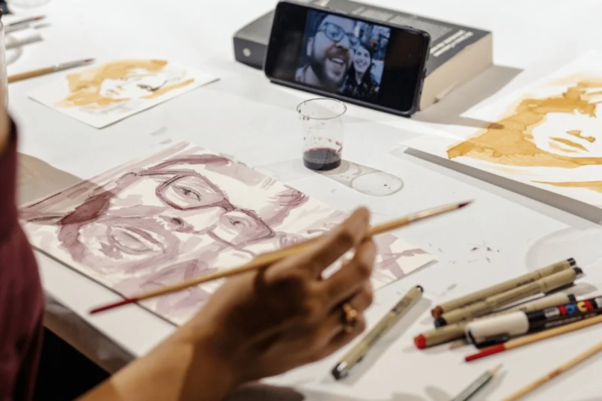 ArtMoment | Zážitkový kurz malování vínem s degustací - foto 03