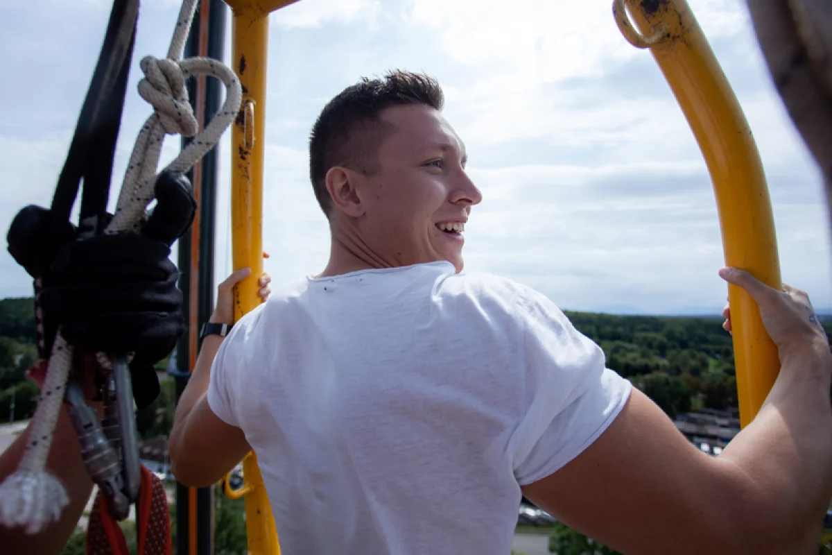 Bungee jumping až 110 metrů z jeřábu - foto 08