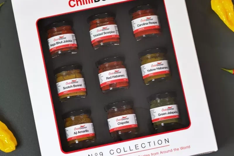 Degustační set chilli: 9 chilli mash omáček - foto 03