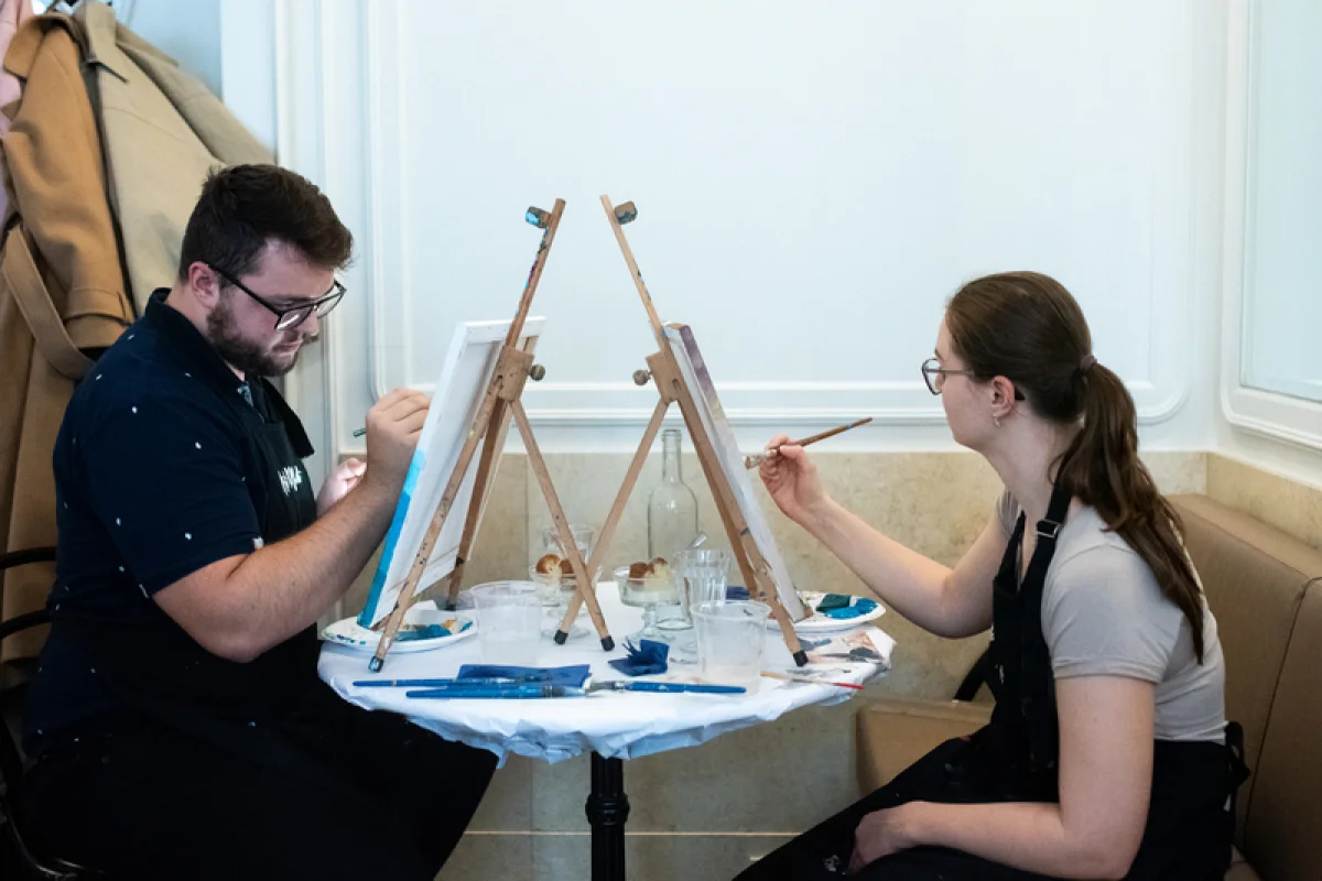 Luxusní brunch s malováním zlatými plátky - foto 07