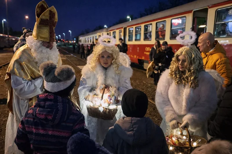 Mikulášská jízda zvláštním vlakem z Prahy - foto 03