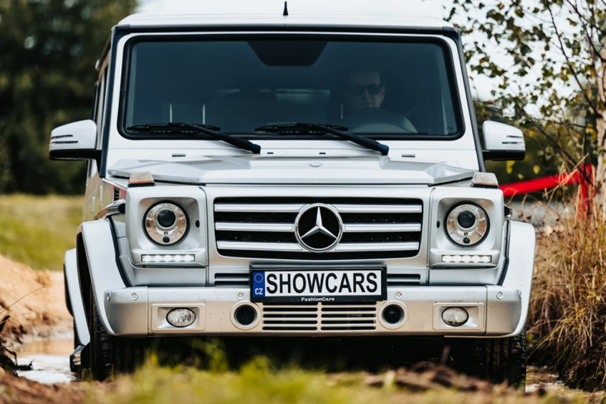 Offroad jízda v Mercedes Benz G na uzavřeném polygonu Autodromu Most - foto 03