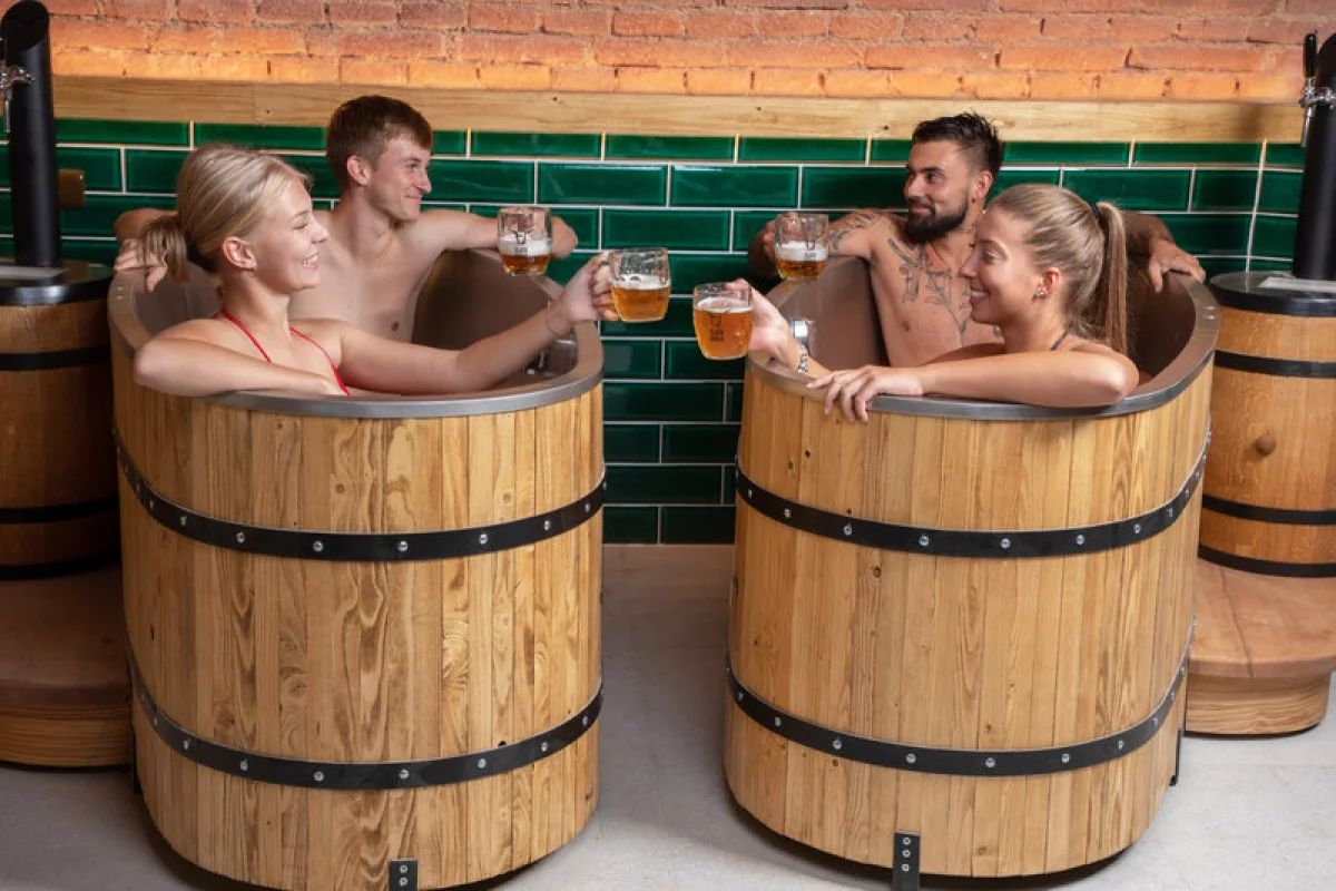 Pivní lázně s degustačním menu v Pivovaru Zlatá kráva - foto 03