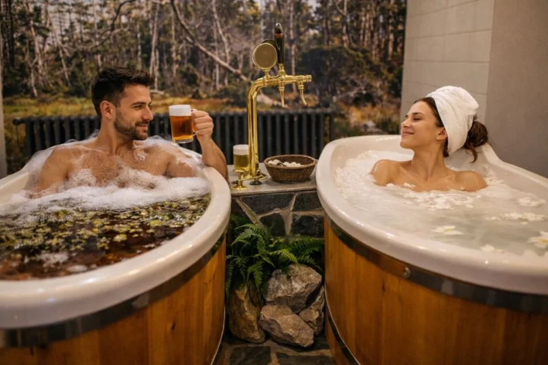 Pobyt s polopenzí a pivní a královskou lázní Kleopatra v hotelu Rejvíz 1 v Jeseníkách pro 2 osoby - foto 03