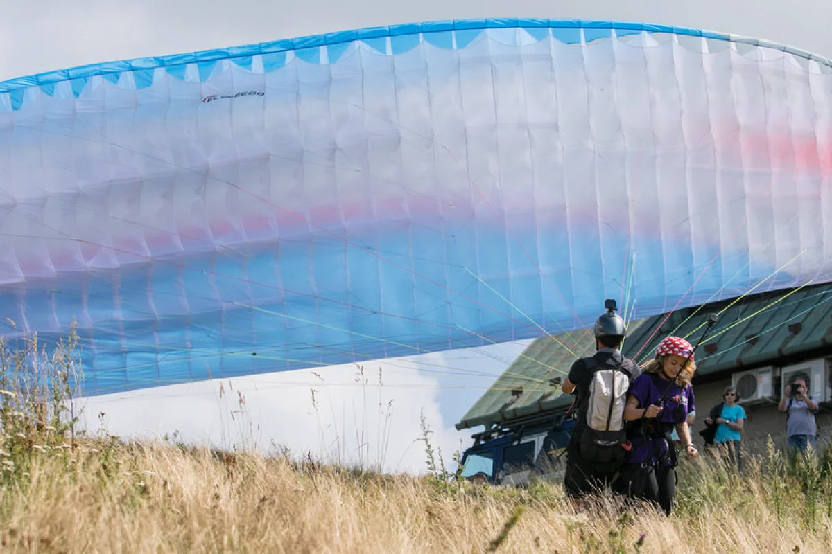 Tandemový paragliding - akrobatický let - foto 05