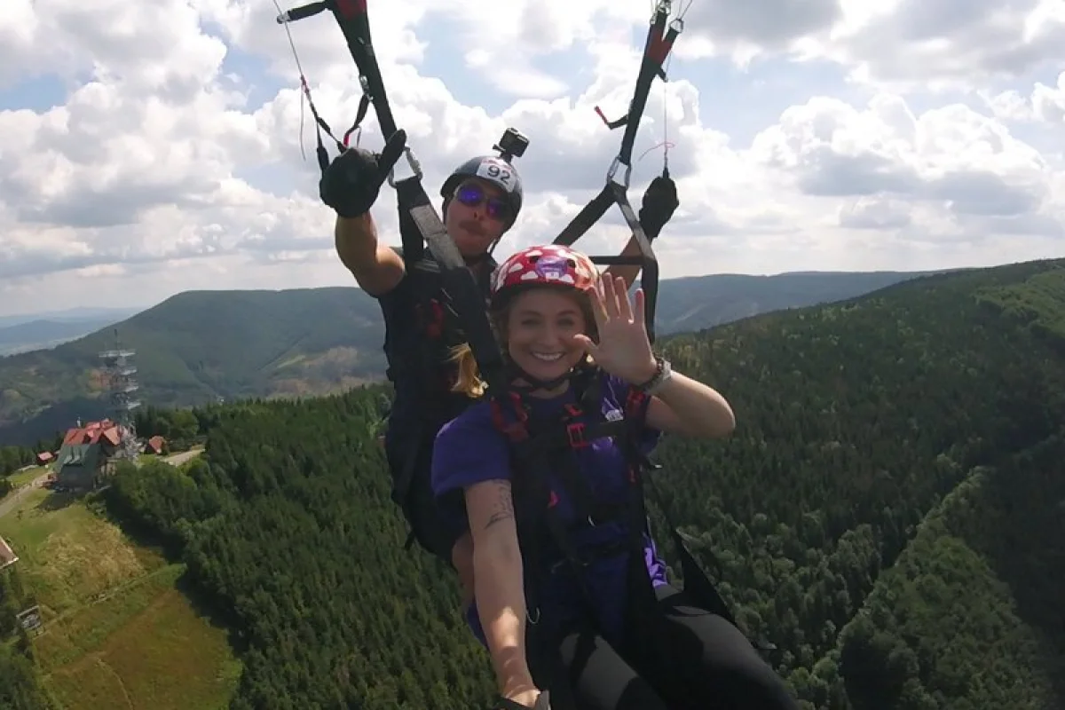 Tandemový paragliding - termický let - foto 02