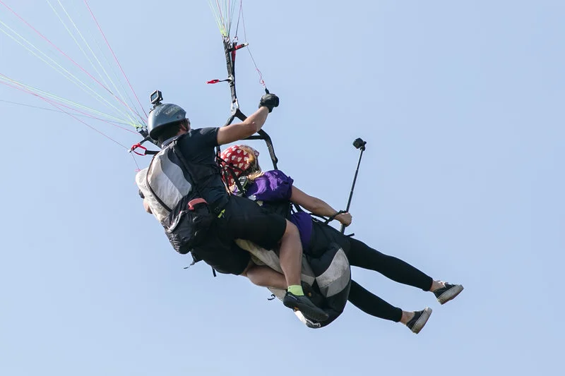 Tandemový paragliding - termický let - foto 03