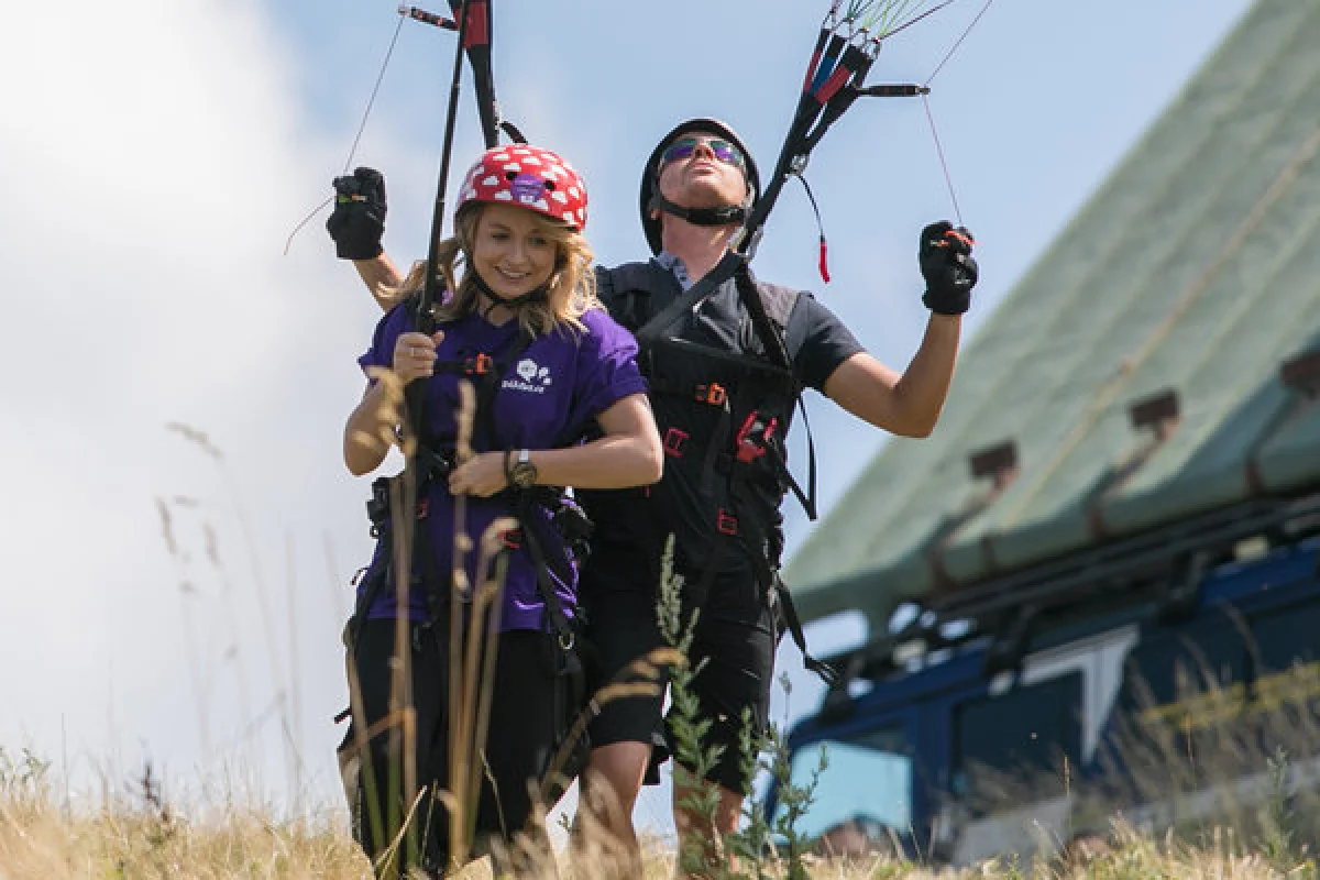 Tandemový paragliding - termický let - foto 05