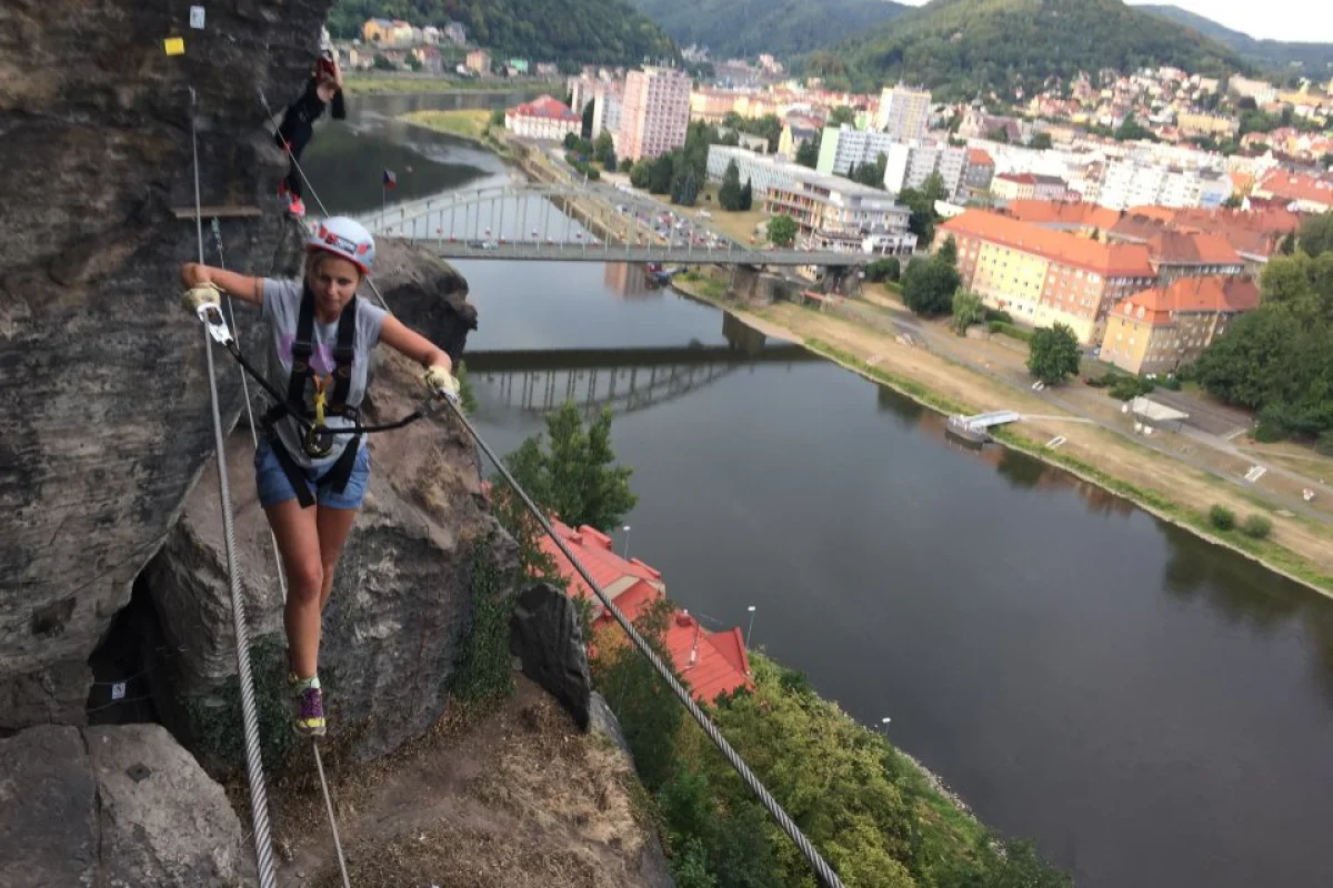 Via Ferrata v Děčíně s výstrojí a instruktorem - foto 03