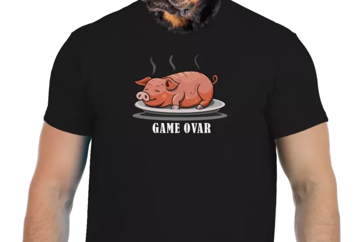 Vtipné tričko Bastard: Game ovar - foto 01