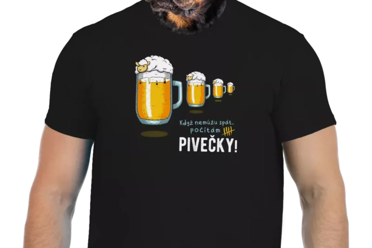 Vtipné tričko Bastard: Pivečky - foto 01
