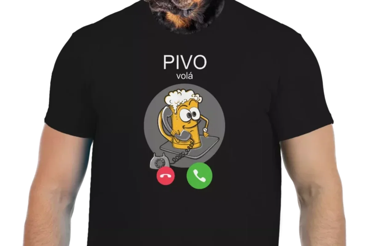 Vtipné tričko Bastard: Pivo volá - foto 01