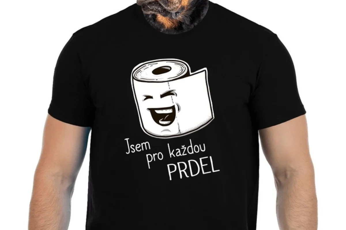 Vtipné tričko Bastard: Prdel - foto 01