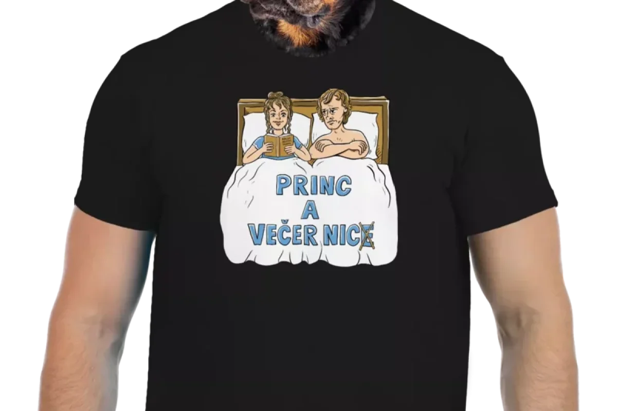 Vtipné tričko Bastard: Princ a večer nic - foto 01