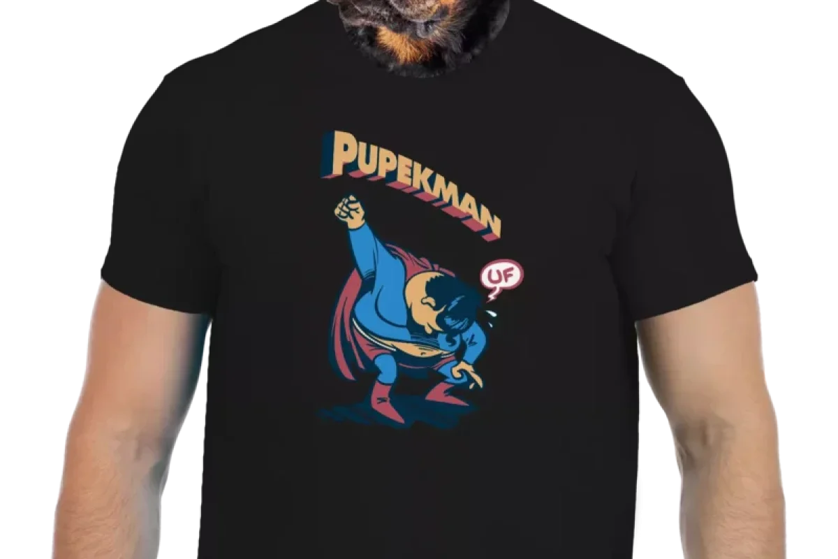 Vtipné tričko Bastard: Pupekman - foto 01