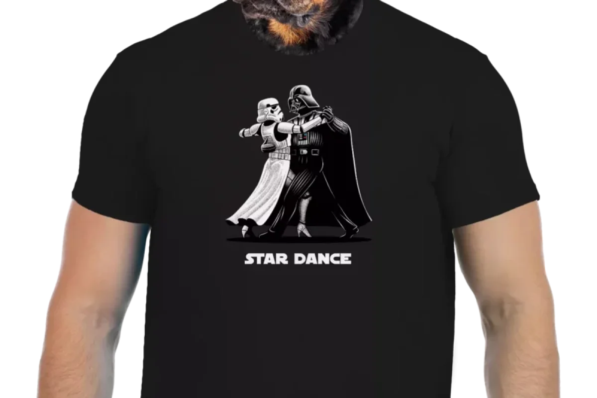 Vtipné tričko Bastard: Star Wars tanečníci - foto 01