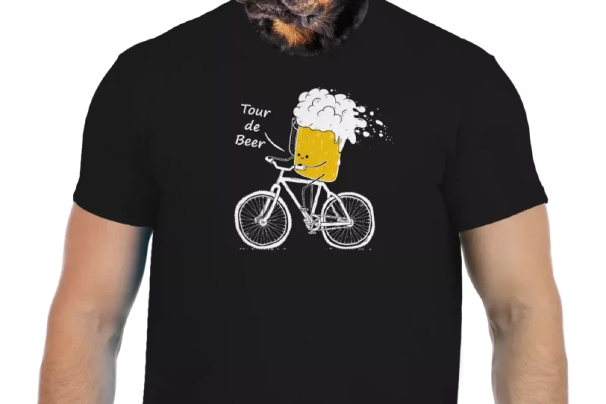 Vtipné tričko Bastard: Tour de beer - foto 01