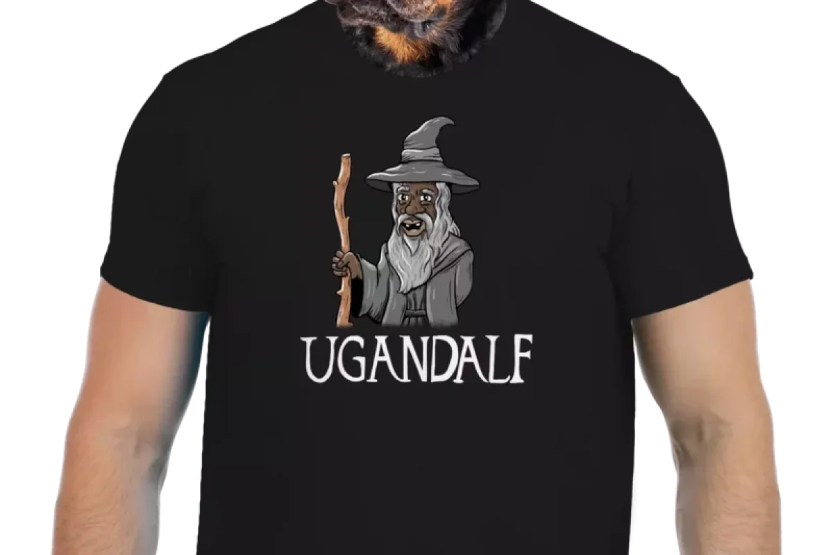 Vtipné tričko Bastard: Ugandalf - foto 01