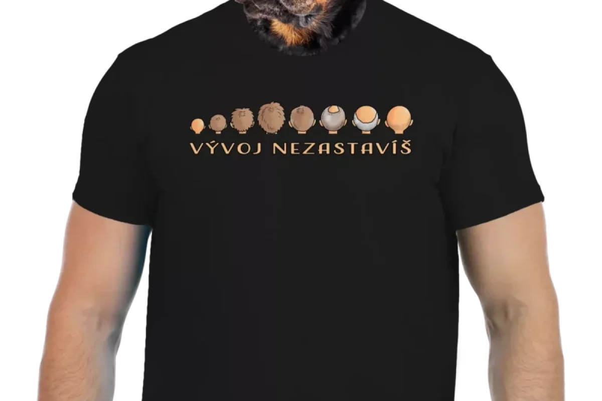 Vtipné tričko Bastard: Vývoj nezastavíš - foto 01