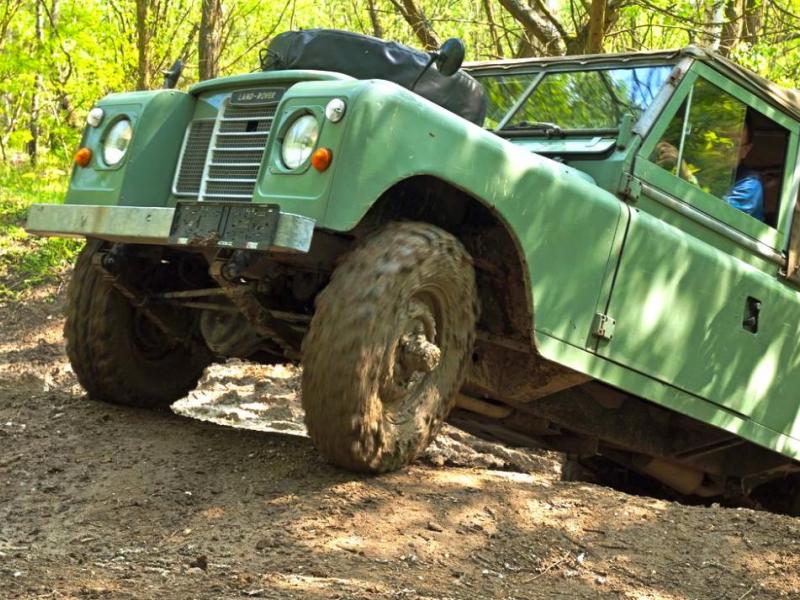 Land Rover off-road – testovací trénink