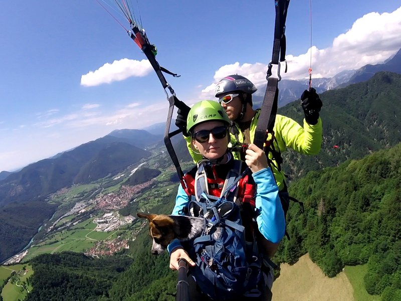 Tandemový paragliding – termický let